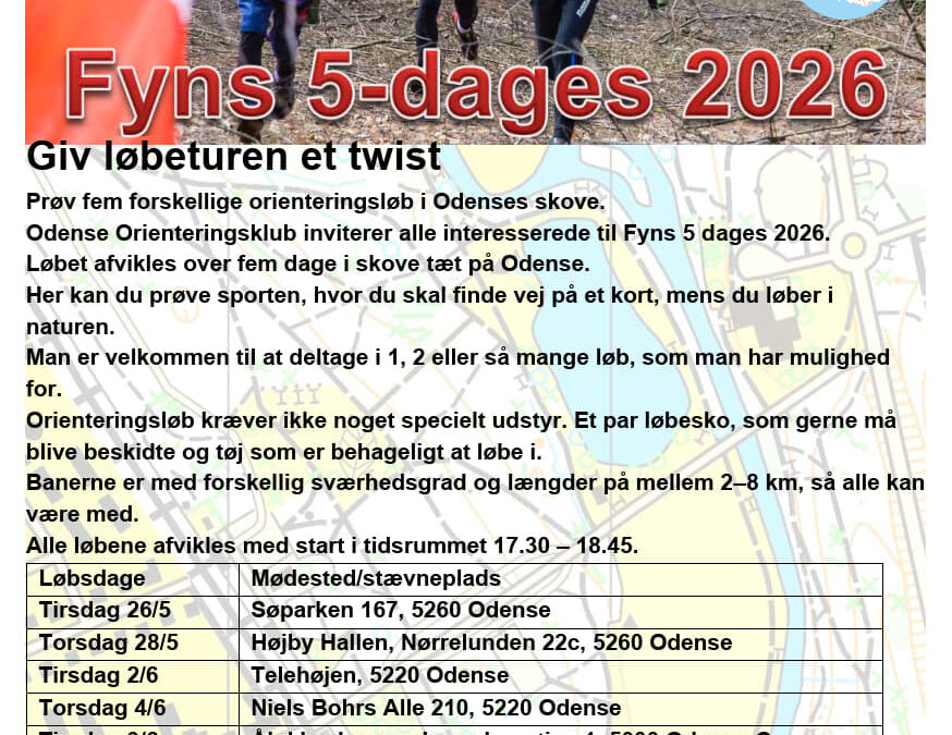 På tirsdag løber vi ved Dalumgård